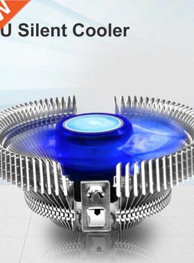CPU Cooler Fan Blue LED Aluminum Heatsink 120mm Quiet Fan Co