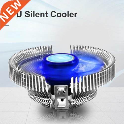 CPU Cooler Fan Blue LED Aluminum Heatsink 120mm Quiet Fan Co