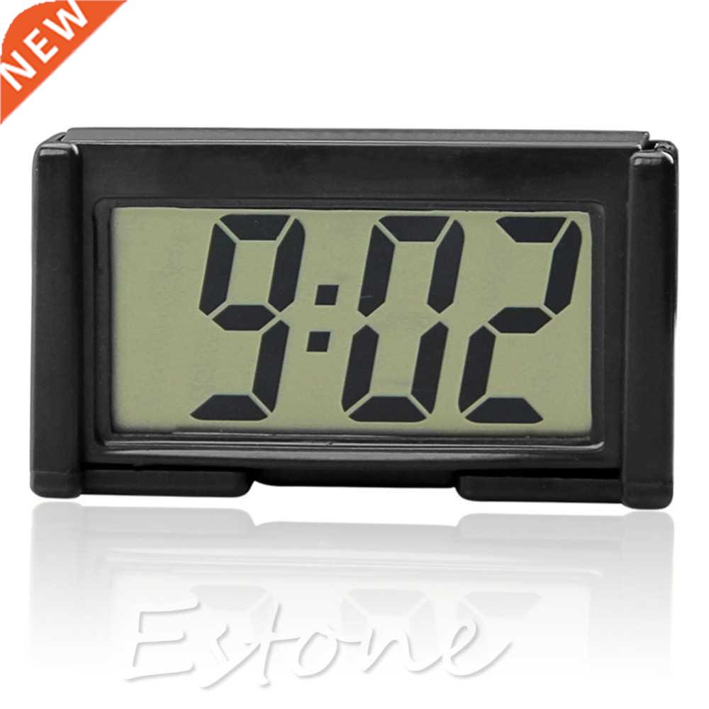 Interior Car Auto Desk Dashboard Clock LCD Screen Self-Adhes