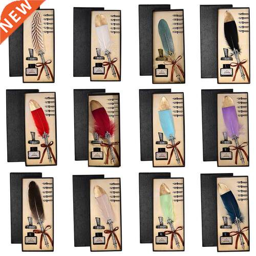 1 Set Quill Fountain Pen Writing Set Portable Calligraphy Fe
