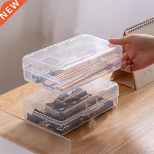 Stationery Box Large Capacity Stackable Design Anti-dirty Tr