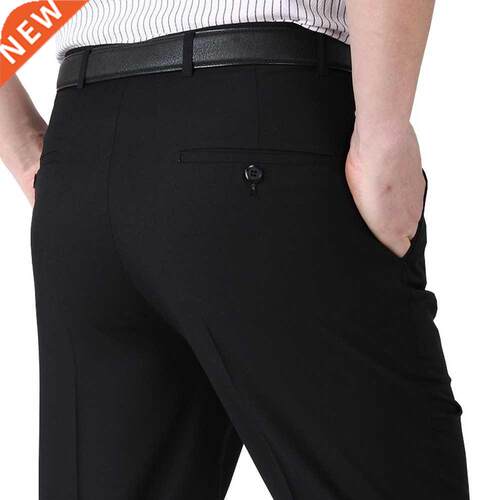 Summer Men Business Thin Silk Pants 29-56 Male Big Size Form