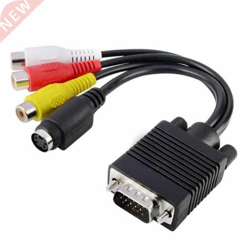 Computer Lap VGA SVGA To S-Video  RCA AV VGA To Video TV