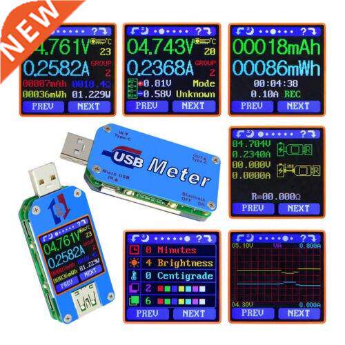 UM25C/ UM25 USB 2.0 Type-C Color LCD Tester Voltage Current