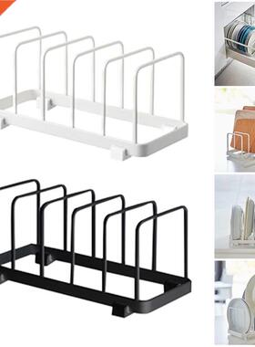 Kitchen Organizer Pot Pan Rack Stainless Steel Dish Plate Ho