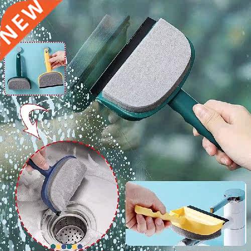 Double Sided Glass Mirror Cleaning Brush Portable 2 In 1