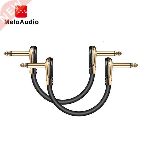 2 Pack Electrical Guitar Bass Cable Flat Patch Cable for Mu
