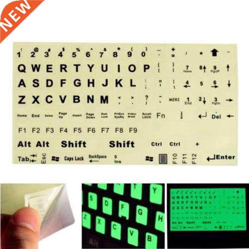 1PC English Standard Keyboard Sticker General PC Laptop Fluo