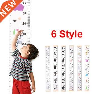 Cartoon Animals Height Ruler Scale Chart Measure Wall