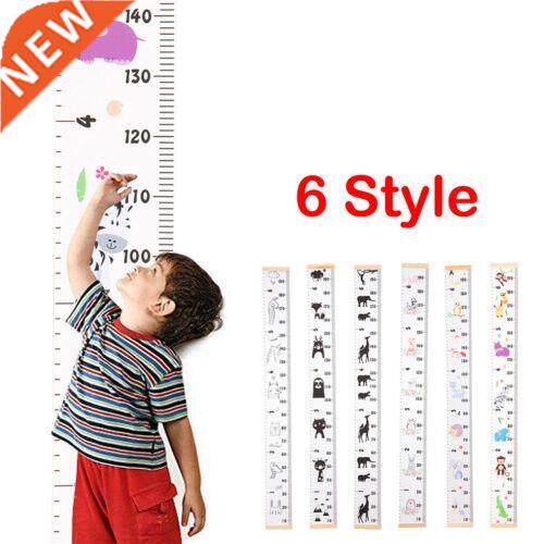 Cartoon Animals Height Ruler Scale Chart Measure Wall
