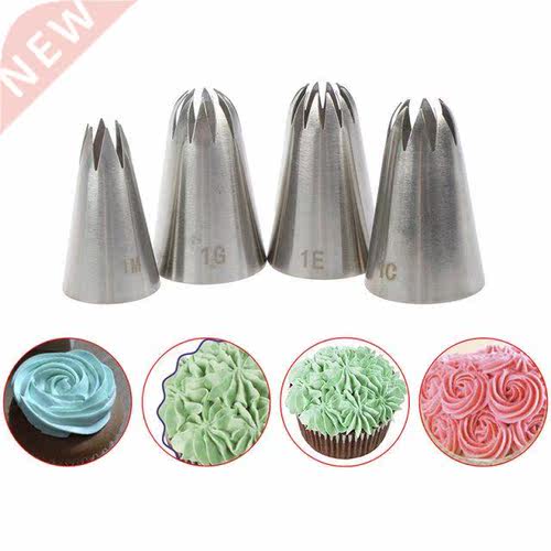 4 PCS Cake Tips Set Kitchen  Cake Icing Piping Cream Cake
