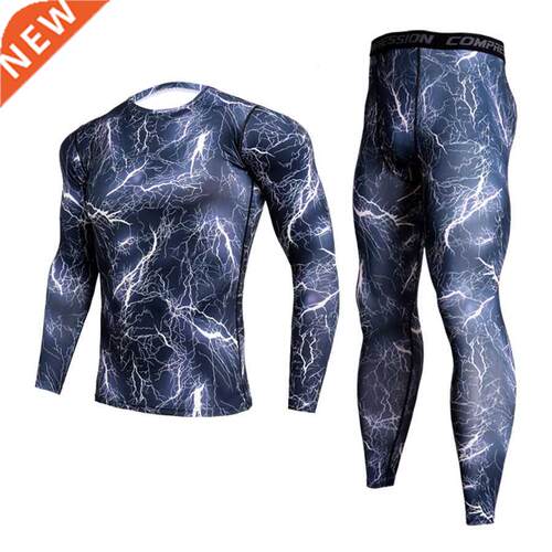 Thermal Underwear Men Winter Camouflage Sports Cycling Base
