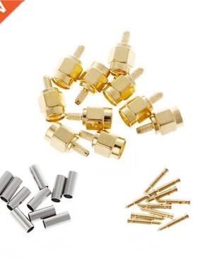 10 Pcs SMA Male Plug Crimp RG174 RG316 LMR100 Cable RF