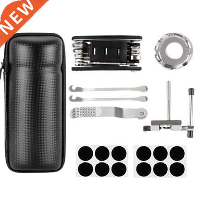Bike Tire Repair Kit Bicycle Accessories Contains 16-in-1