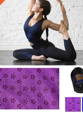 190x90cm Yoga Towel Pad Non-slp Plum Partcles Ant-slp