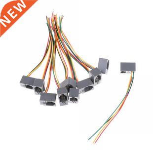 10 Pcs 616E 4P4C RJ11 Femle Telephone Connector dpter 4 W
