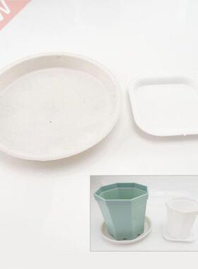 Plastic Round square Shape Flower Pot Drip Trays Planter Cre