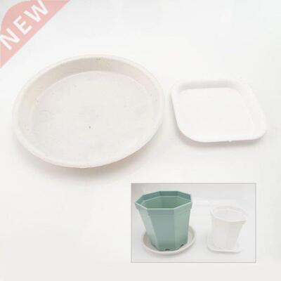 Plastic Round square Shape Flower Pot Drip Trays Planter Cre