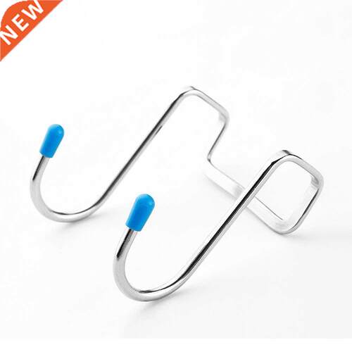 4pcs Save Space Storage Rack Nail Free Double S Shape Kitche