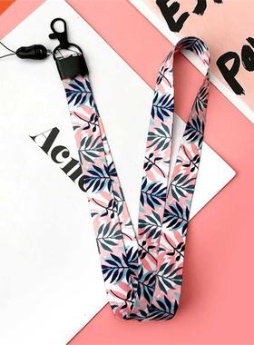 1pc/10pcs Small Fresh Leaves Neck Strap Lanyards 6styles for
