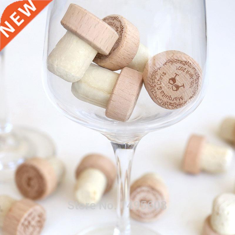 Custoized Wood Wine Stopper Wedding party Favor decor Pers