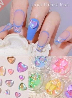 20 Pcs Mixed Love Macaron Candy Heart Crystal Diamond