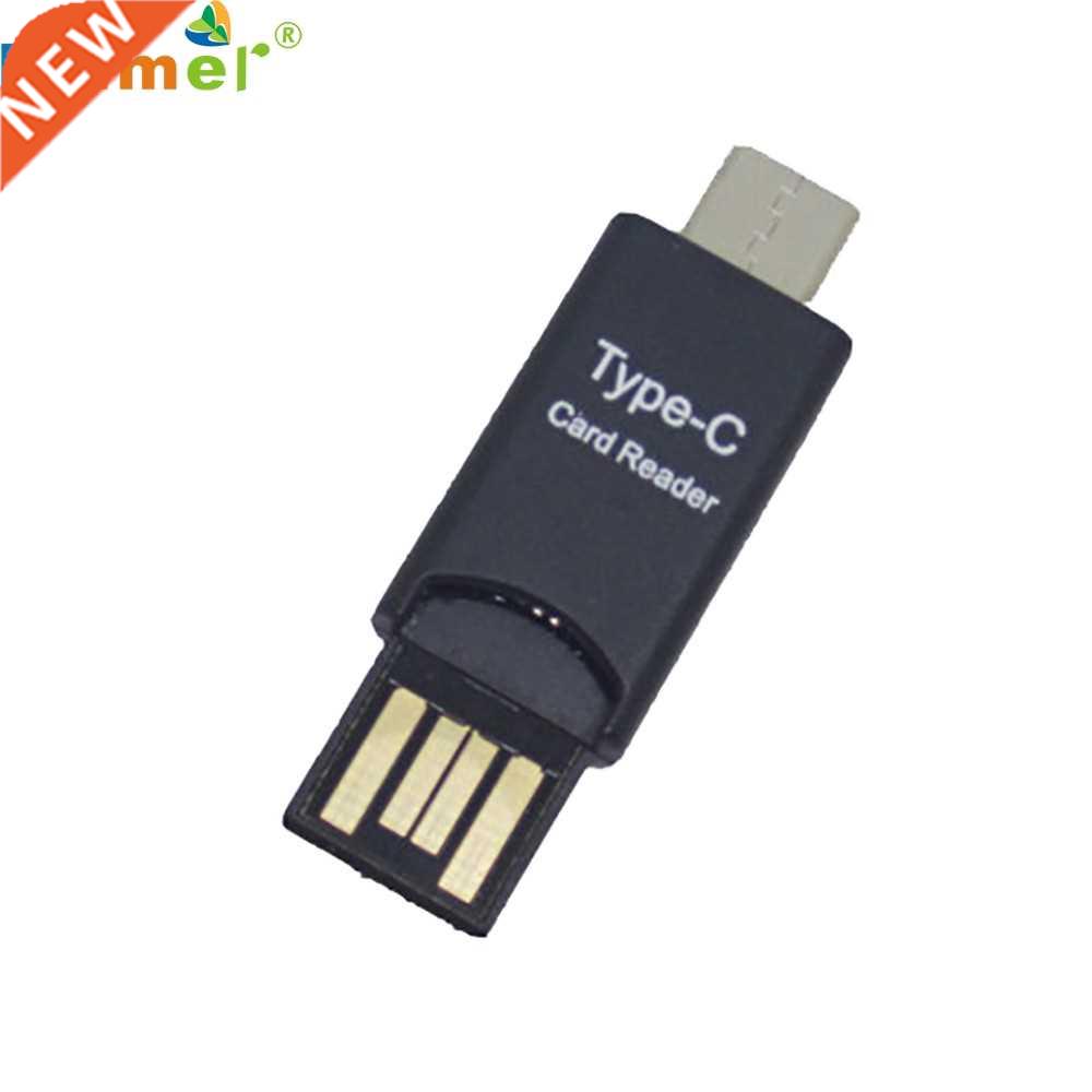 USB 2.0 Type C Host OTG Adapter Micro SD Card Reader For La