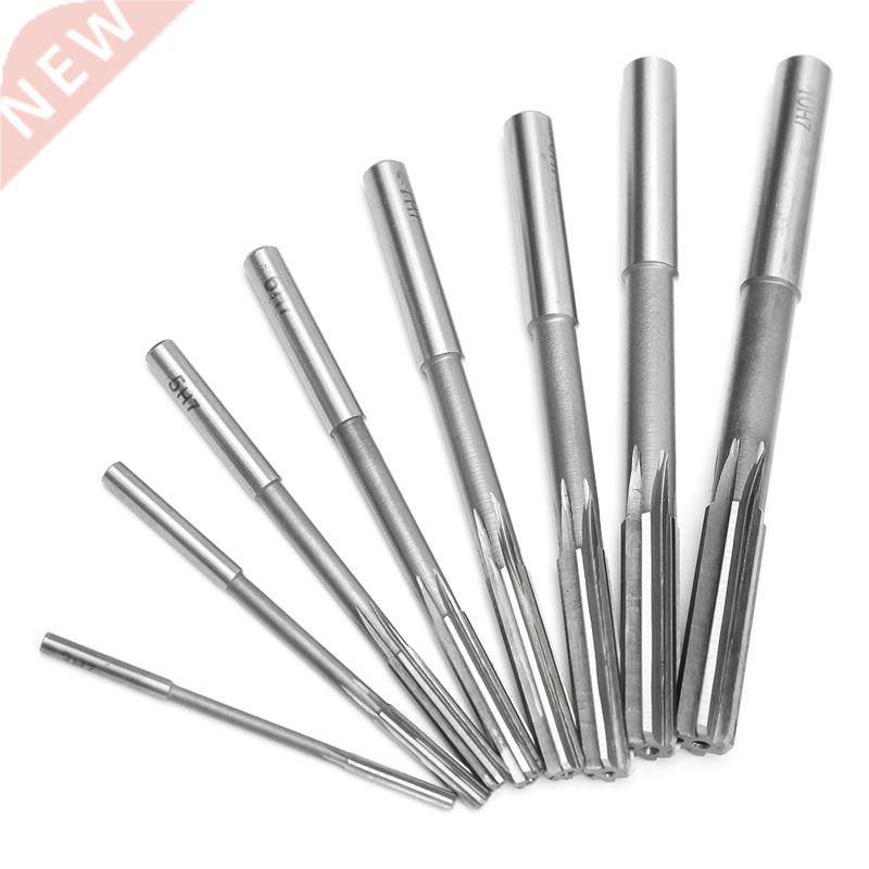 8Pcs/Set Straight Shank Reamer Precision H7 HSS Chucking Han