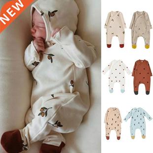 0-24M Newborn Kid Baby Boy Girls Clothes Autumn Spring Print