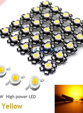10-1000PCS 1W 3W High Power LED 590nm Yellow 2-2.2V Led Emit