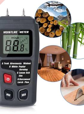 0-99.9% Wood Humidity Tester Timber Damp Detector with