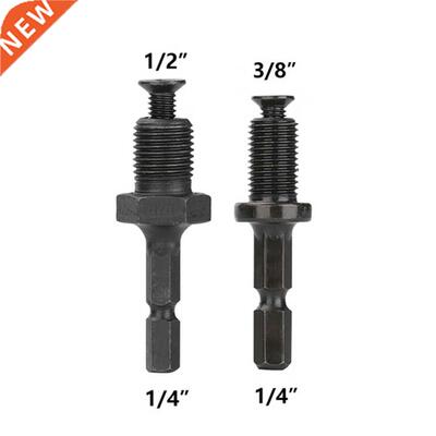 Drill Chuck Adaptor 1/4 Hex Shank Adapter To 1/2 3/8 Male