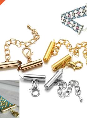 10Sets/Lot 10-40mm Lobster Clasps Hooks Extending Chain Brac