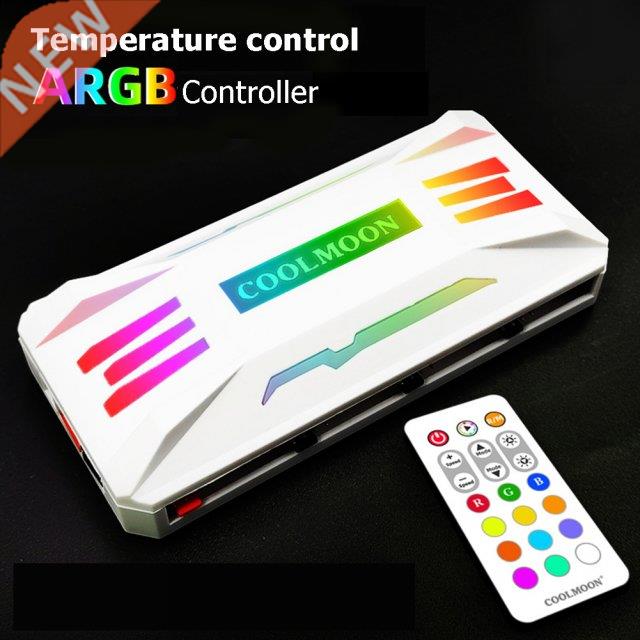 RGB Controller 4Pin PWM 5V 3Pin ARGB Cooling Fan Smart Intel