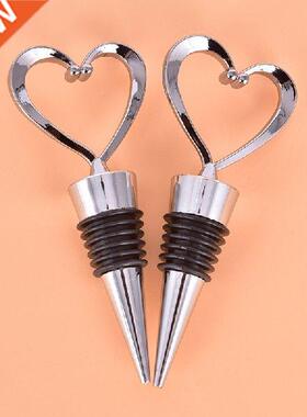Elegant Heart Shaped Red Wine Champagne Wine Bottle Stopper