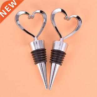 Elegant Heart Shaped Red Wine Champagne Wine Bottle Stopper