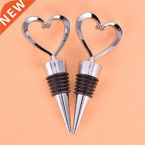 Elegant Heart Shaped Red Wine Champagne Wine Bottle Stopper