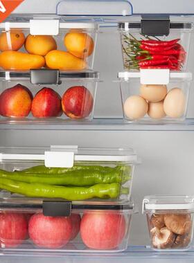 Refrgerator Food Fresh-Keepng Storage Box Wth Ld