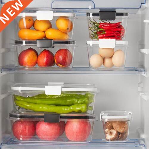 Refrgerator Food Fresh-Keepng Storage Box Wth Ld