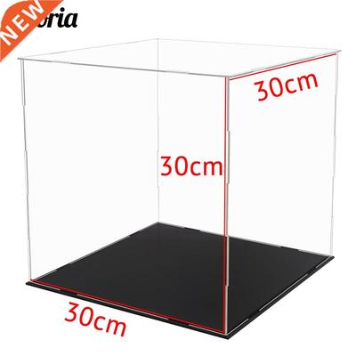 30cm Acrylic Display Case Self-Install Clear Cube Box V Dust