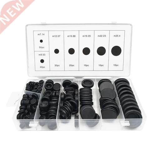 170Pcs Rubber Grommet Kit Firewall Hole Plug Set Electrical