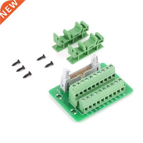 IDC20P 20Pin Male Header Breakout Board Kit DIN Rail Mount T