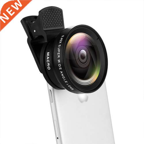 Mobile Phone Fish Eye Lens 0.45X Super Wide Angle Len &