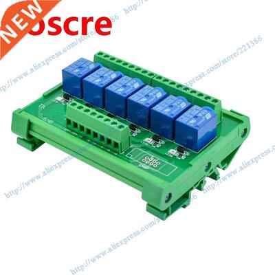 6 channels 48V 10A DIN rail mount Relay Module driver board