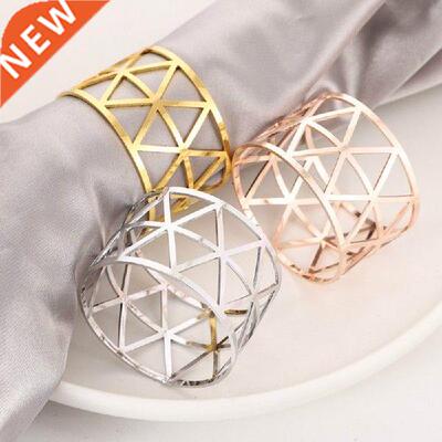 1pcs Alloy Napkin Rings Hollow Wedding Napkin Rings Table