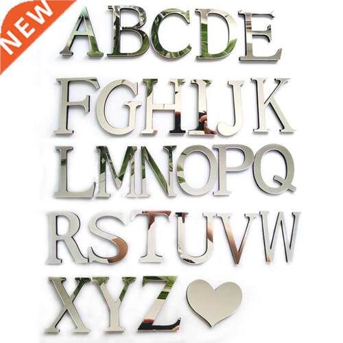 letters English Acrylic Sticker Love Characters Home Decora