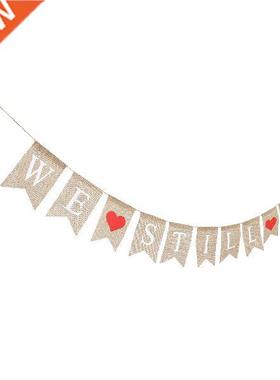 2.8M WE STILL DO Bunting Banner Linen Swallowtail Flags