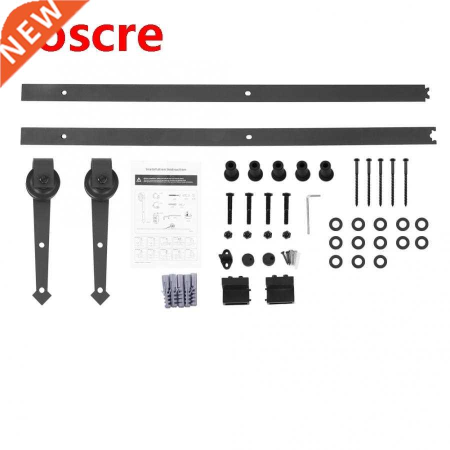6FT Sliding Barn Door Hardware Roller Track Rail Tool Kit Se
