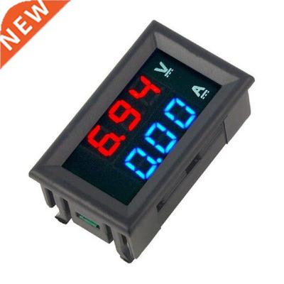 New DC 100V 10A Voltmeter Ammeter Blue + Red LED Digital