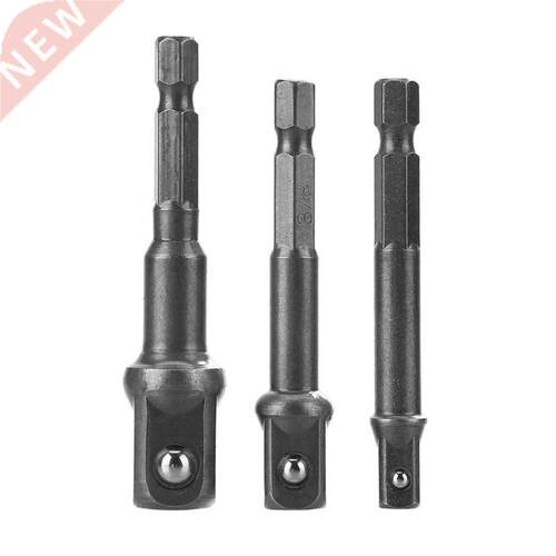 3pcs Chrome Vanadium Steel Socket Adapter Power Set Hammer C